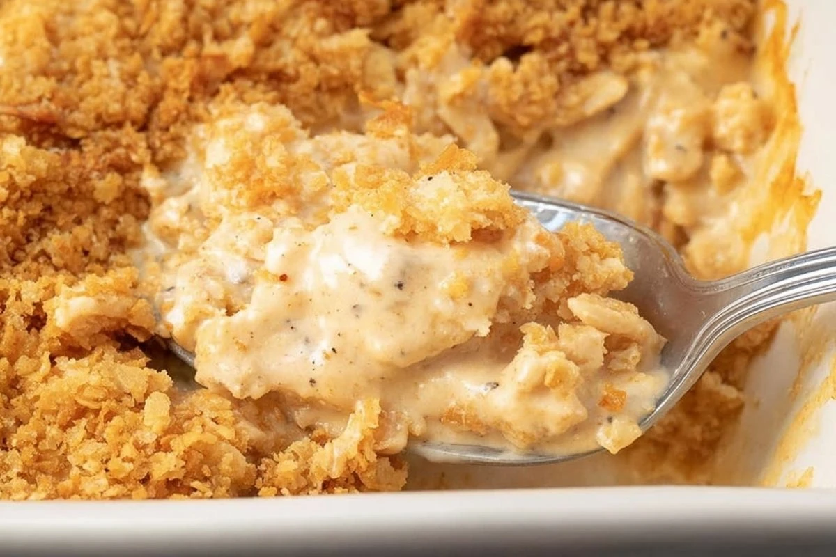 Ritz Cracker Chicken Casserolern (1)