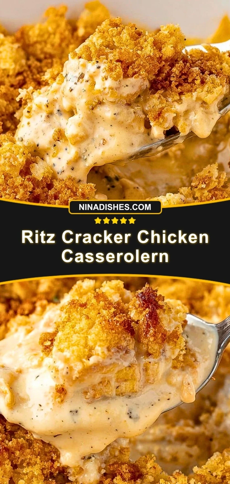 Ritz Cracker Chicken Casserolern (4)