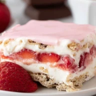 Strawberry Eclair Cake