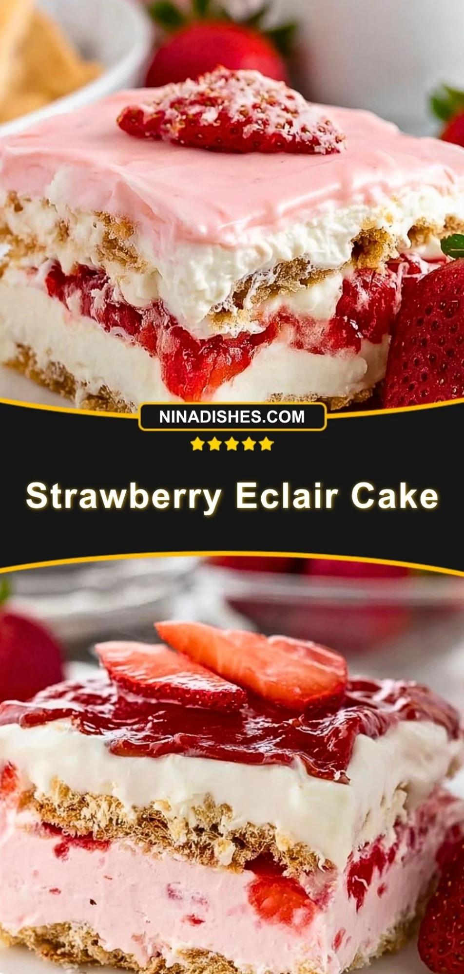 Strawberry Eclair Cake (3)