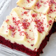 Red Velvet Cookie Bars
