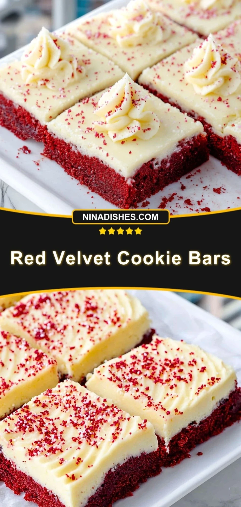 Red Velvet Cookie Bars (3)