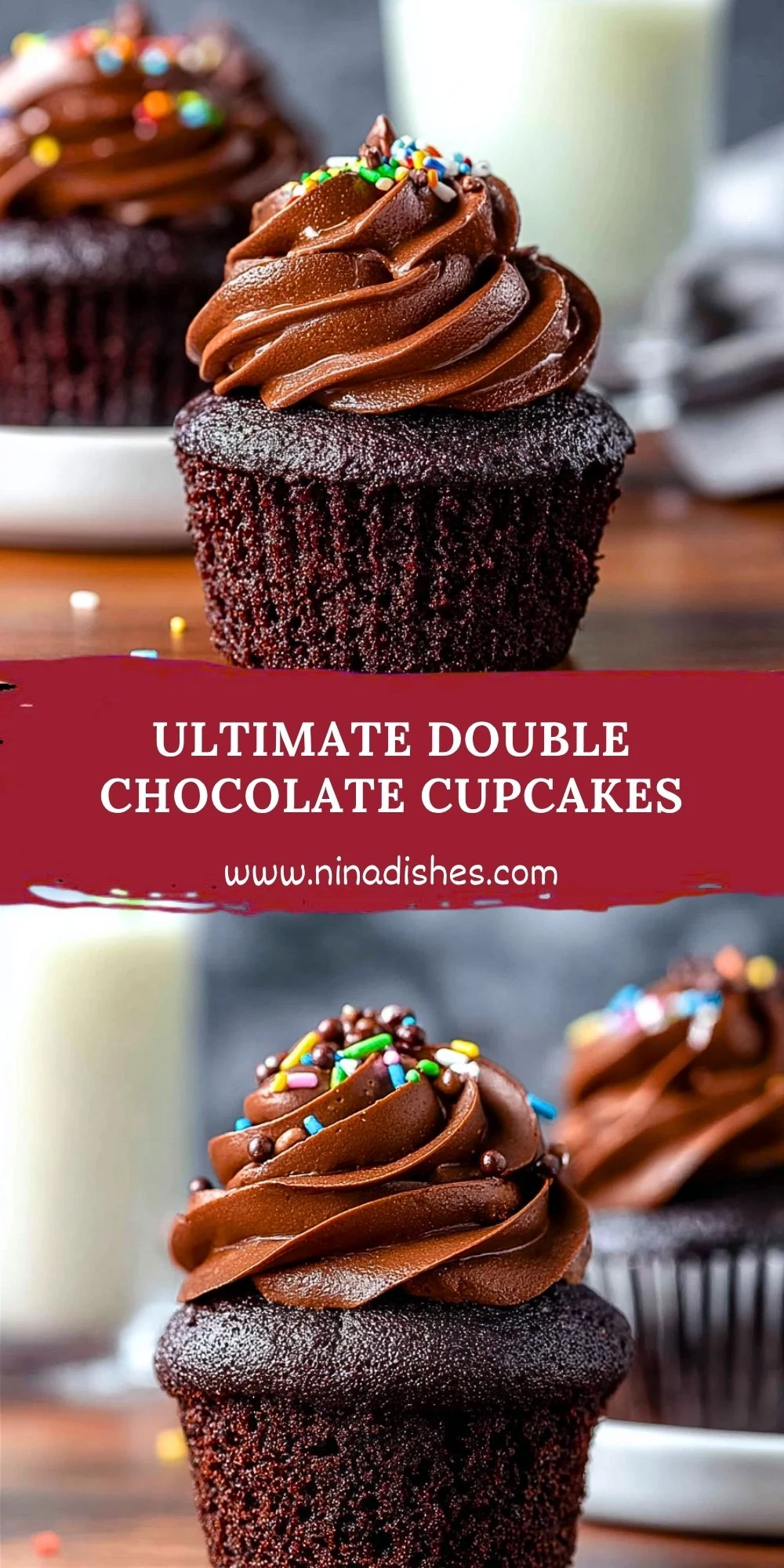 Ultimate Double Chocolate Cupcakes (2)