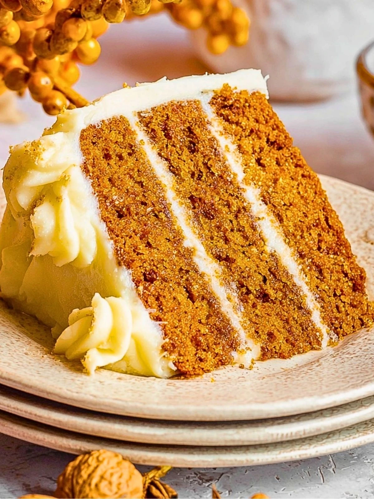 Moist Spice Cake with Cream Cheese Frosting (1)