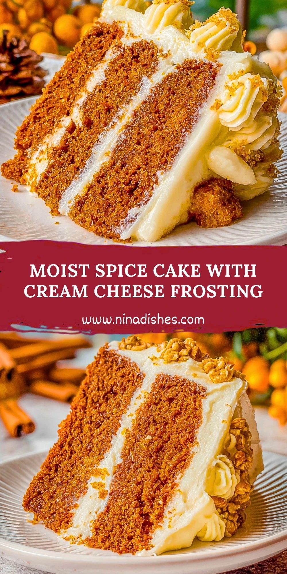 Moist Spice Cake with Cream Cheese Frosting (2)