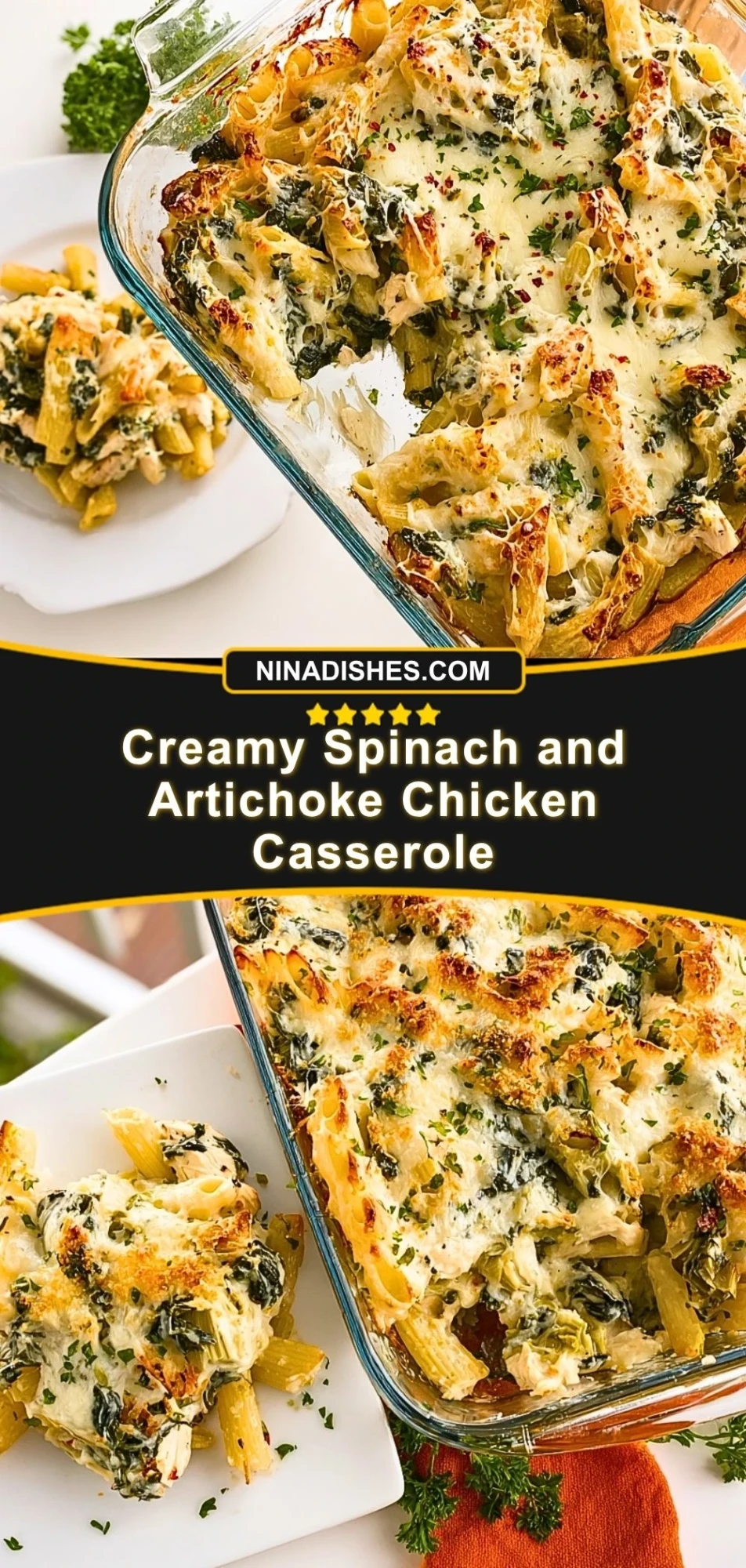 Creamy Spinach and Artichoke Chicken Casserole (3)