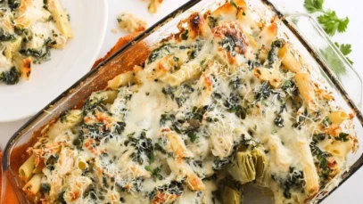 Creamy Spinach and Artichoke Chicken Casserole