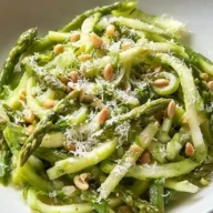Shaved Asparagus Salad with Lemon Dressing