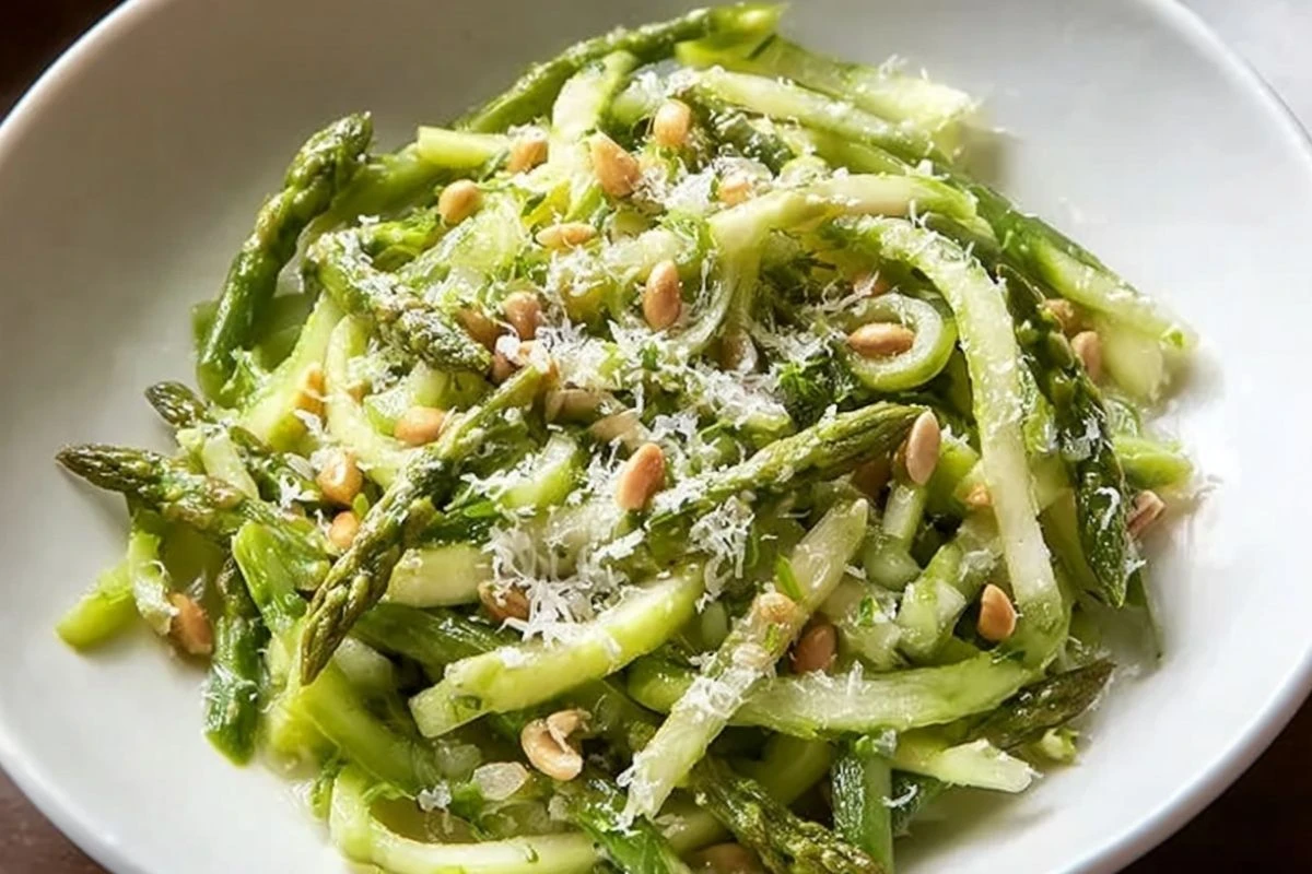Shaved Asparagus Salad with Lemon Dressing