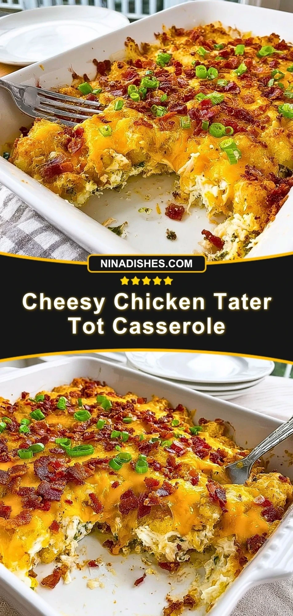 Cheesy Chicken Tater Tot Casserole (3)