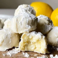Sweet and Creamy Lemon Bar Truffles