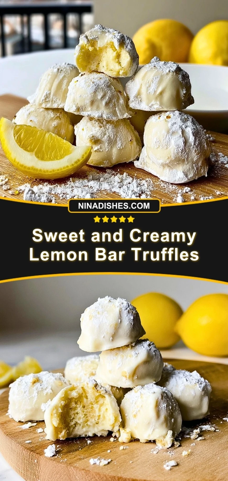 Sweet and Creamy Lemon Bar Truffles (3)