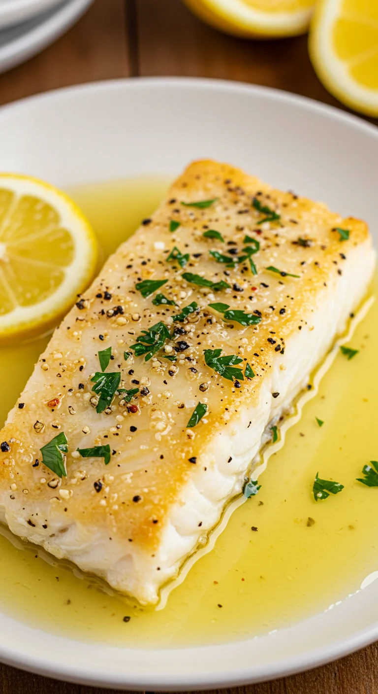 Healthy Lemon Butter Baked Cod Recipe