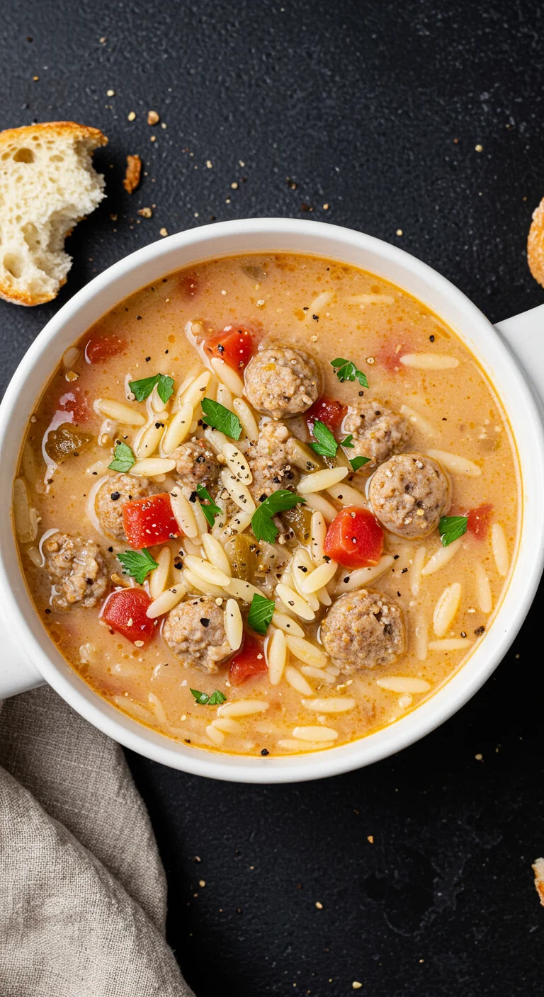 Marry Me Sausage Orzo Soup