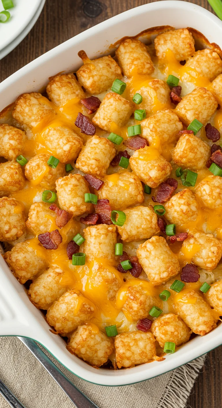 Cracked Out Chicken Tater Tot Casserole