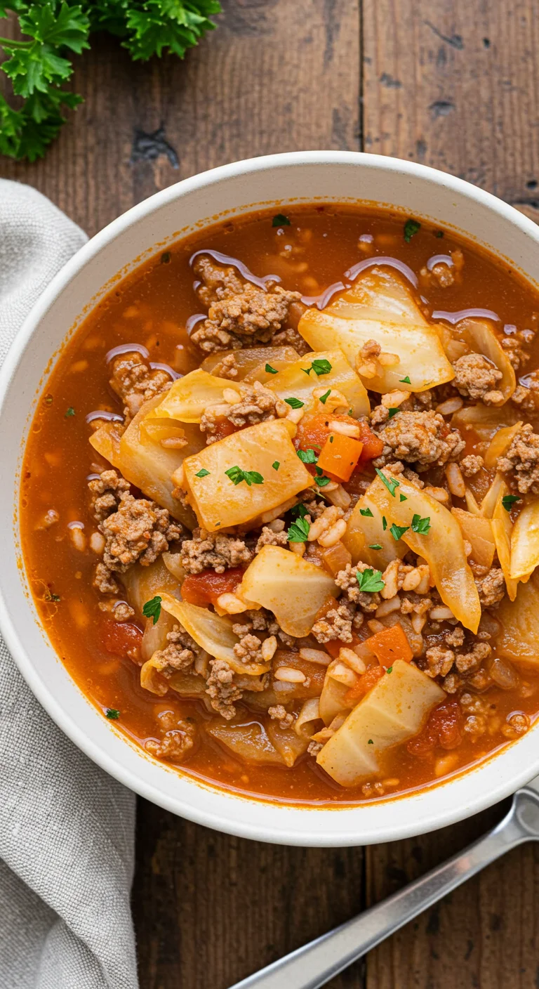 Easy Cabbage Roll Soup