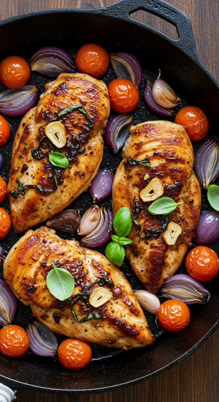 One Pan Balsamic Chicken