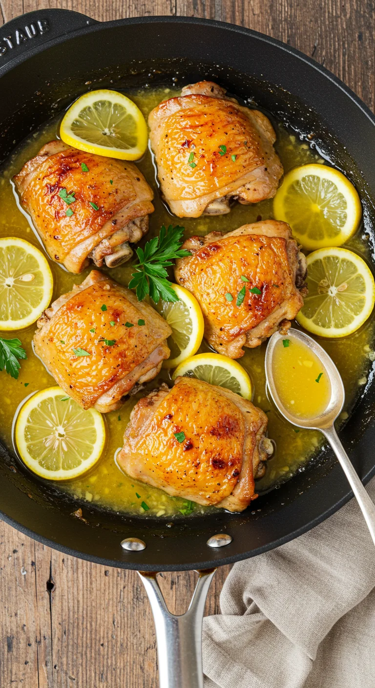 One Pan Lemon Chicken with Butter Sauce