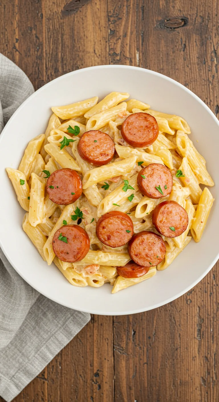 Smoked Sausage Cajun Alfredo