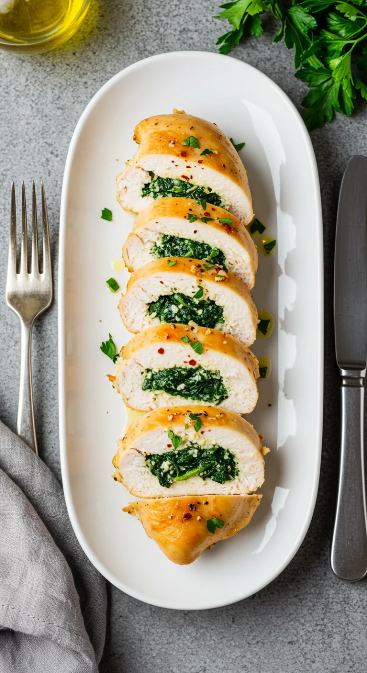 Spinach Stuffed Chicken