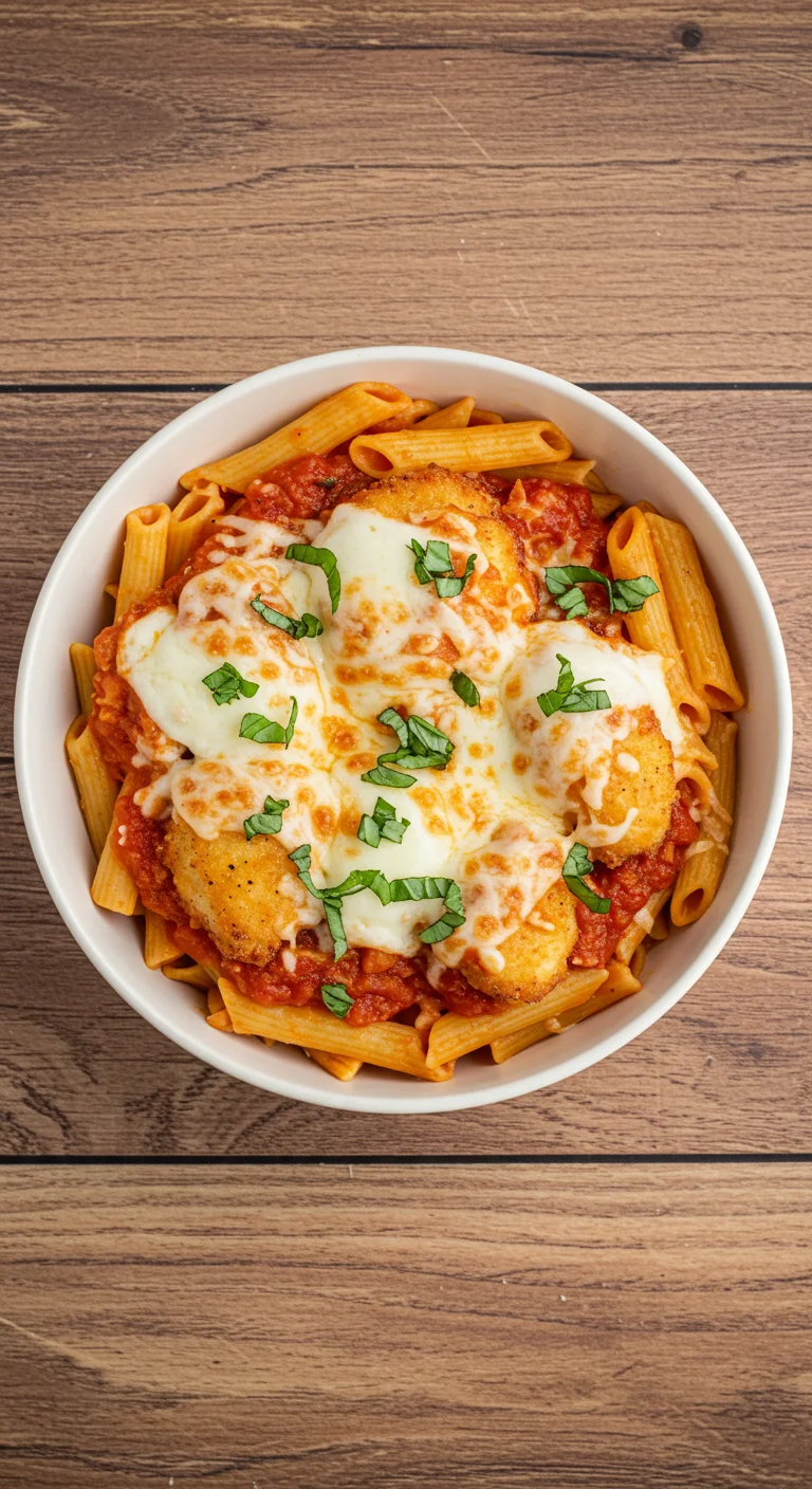 Easy One Pot Chicken Parmesan Pasta