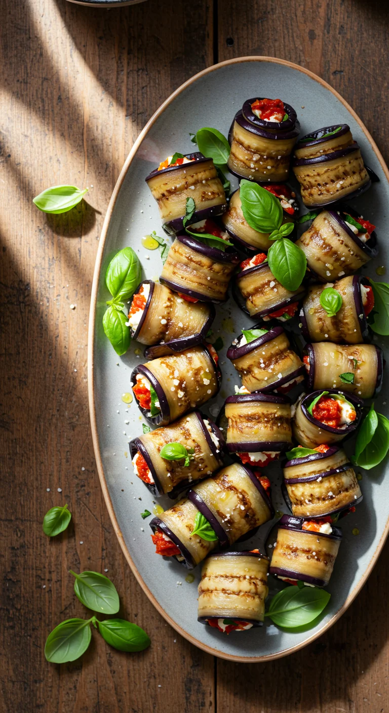 Eggplant Appetizers Roll-ups