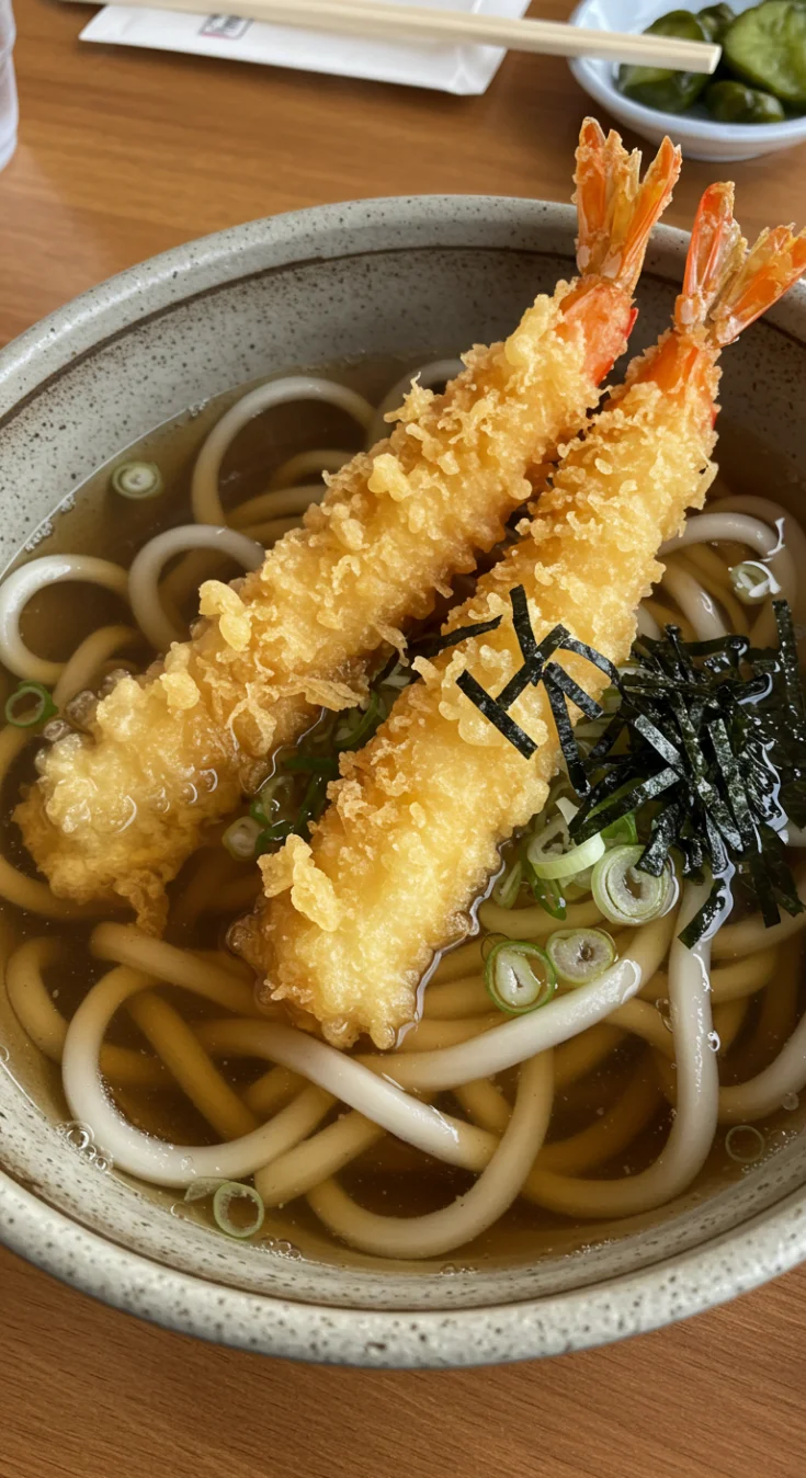 Shrimp Tempura Udon Soup